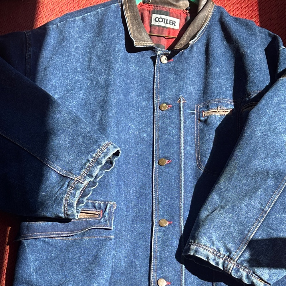 Cotler Vintage Women's Blue Denim Utility Jacket